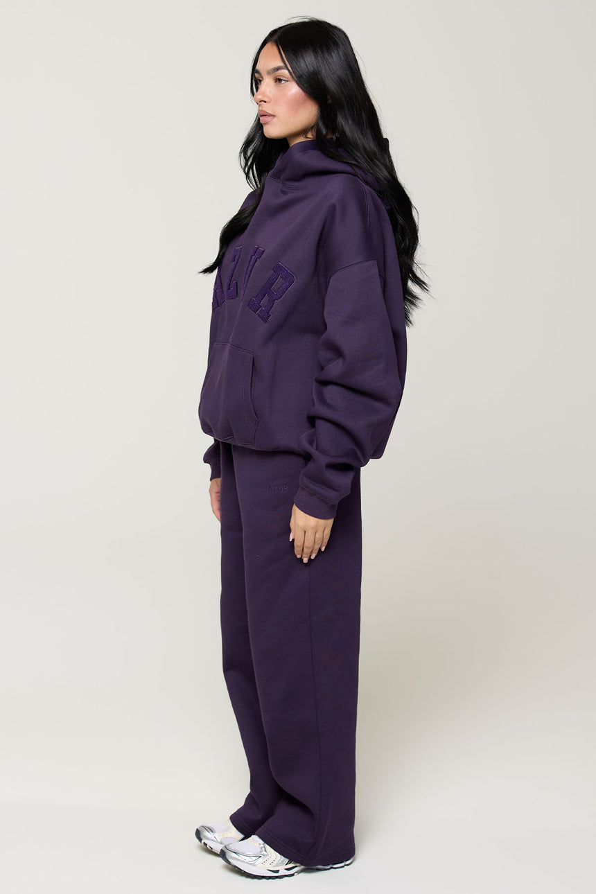 CLOUD STRAIGHT SWEATPANTS - BLACK PLUM